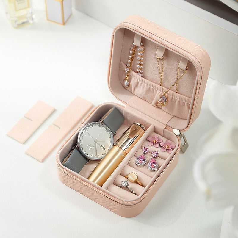 Jewellery Box Organiser Box for Travelling Leather Box Hair Accessories