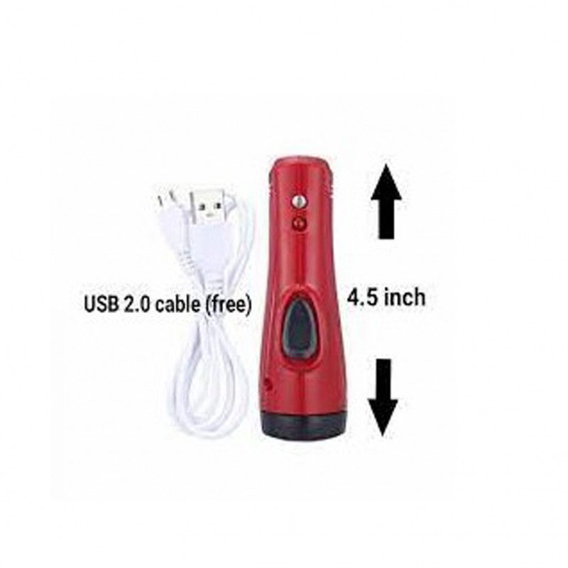 2 in 1 Rechargeable LED Flash Torch Light with Money Detector Micro USB System Use 18650 Battery mini light