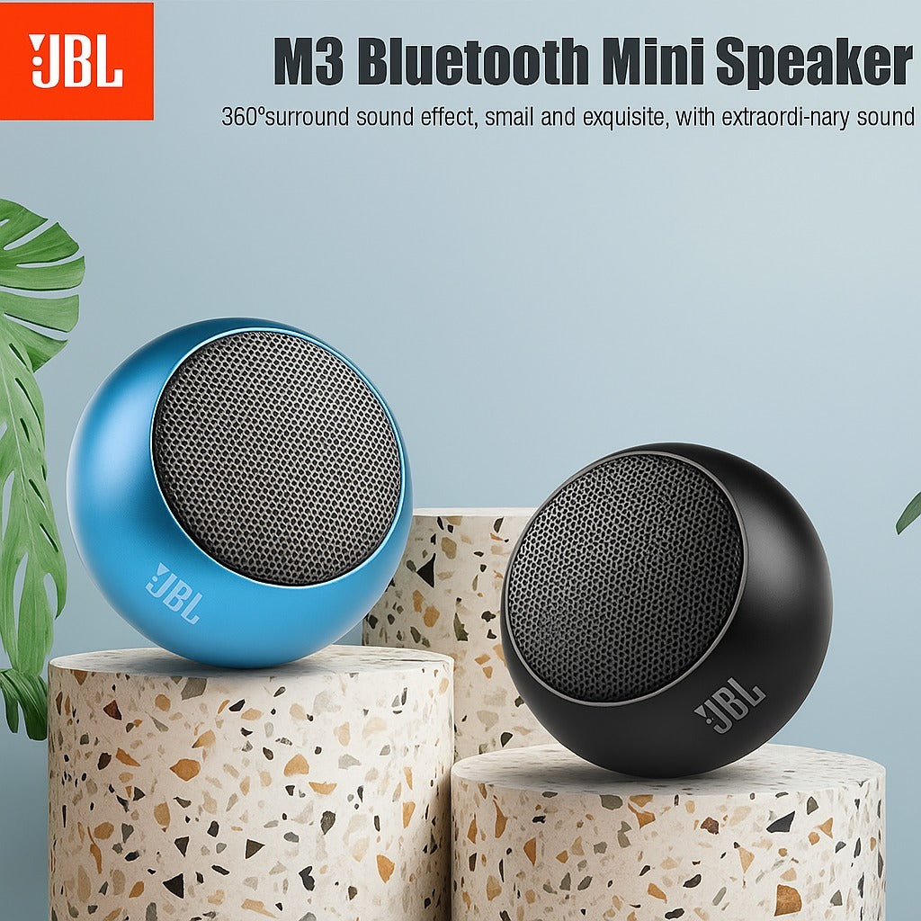 JBL M3-T Mini Portable Bluetooth Speaker – Compact Design With Powerful Sound And Wireless Connectivity (Random Colours)