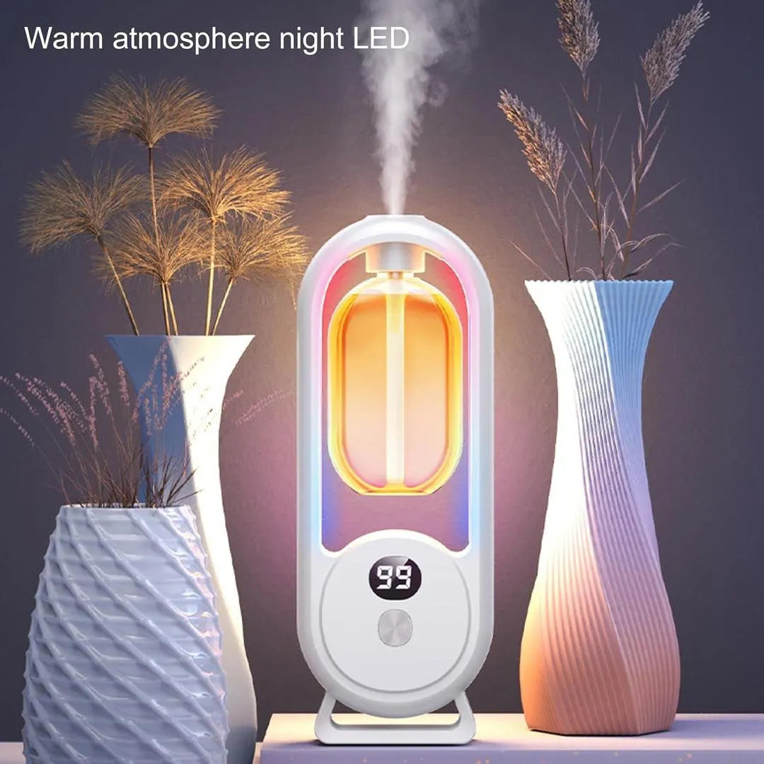 Humidifier With Warm Led Outline | USB Portable Air Humidifier | For Home, Office & Car Mist Air Fresheners