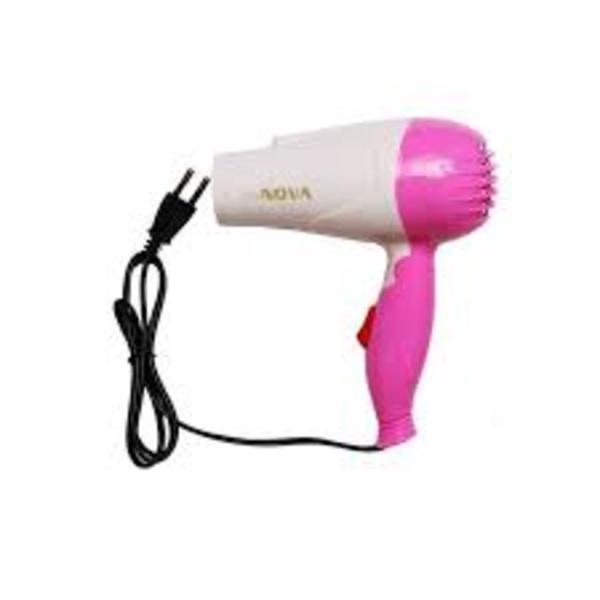 Nova NV-1290 Foldable Hair Dryer | 1000W Hot Air Styling & Quick Drying Machine